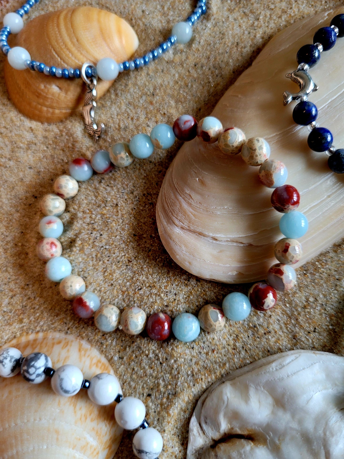 Bracelet en Agate Aqua Terra