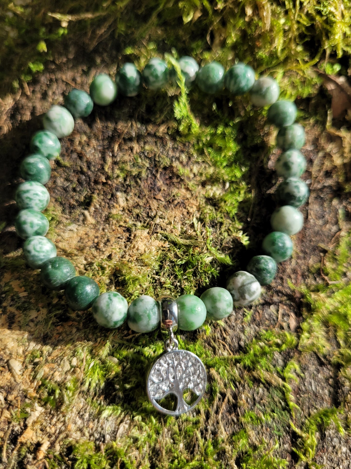 Bracelet et Agate Arbre et pendentif Arbre de vie