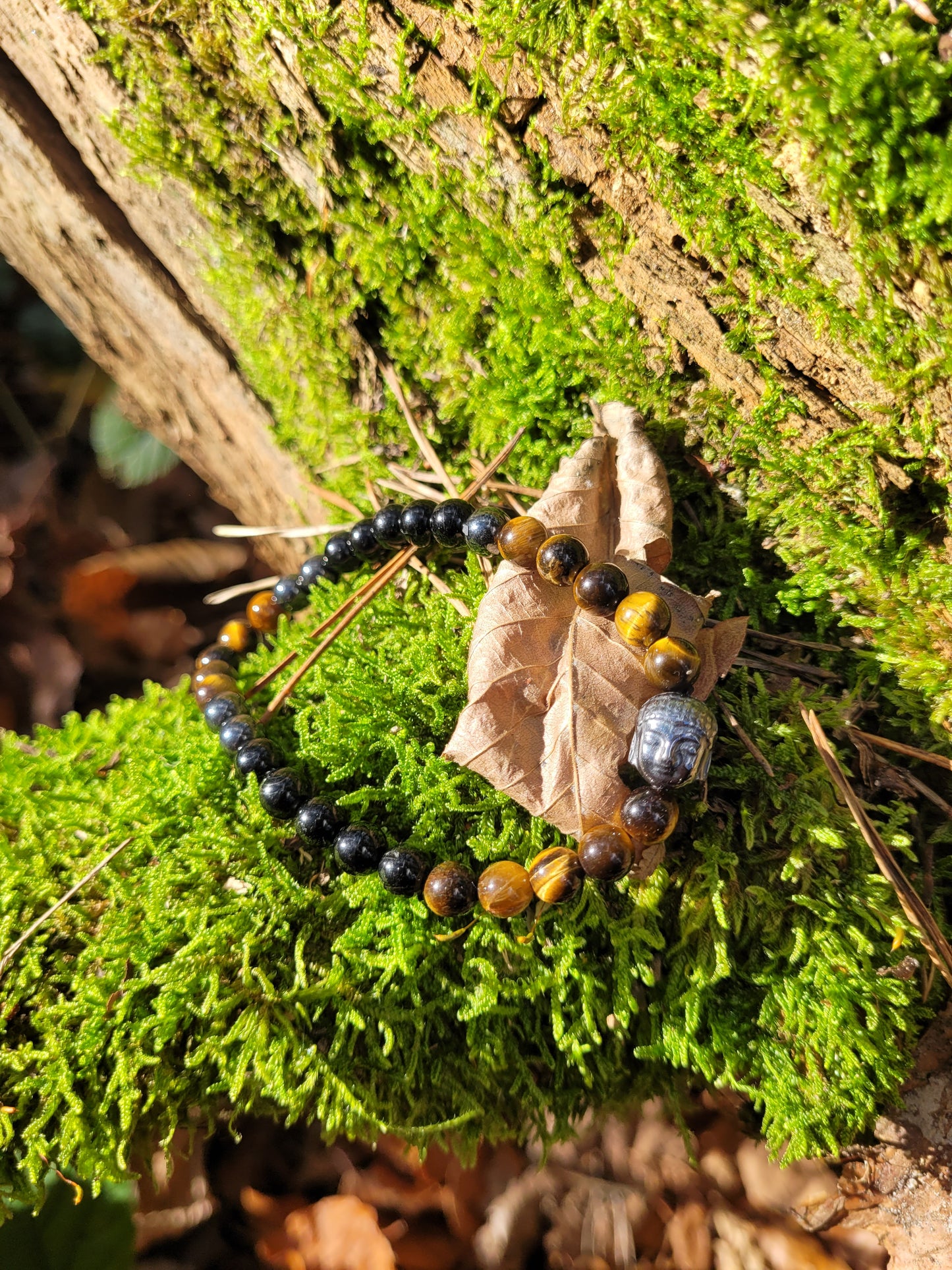Bracelet de Protection en Œil de Tigre, Tourmaline et Hématite